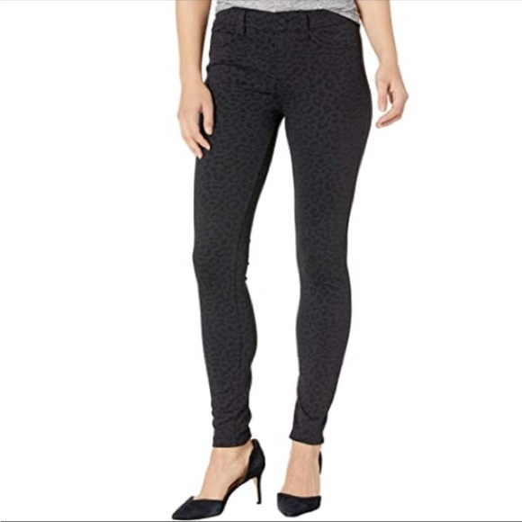 Liverpool NWT Madonna Black Charcoal Cheetah Print Leggings 0/25 - Picture 1 of 15